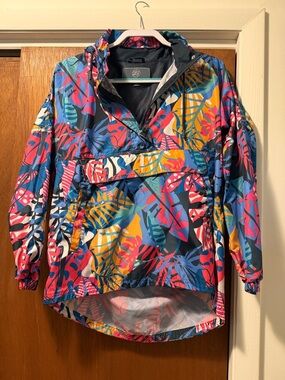 Lauren James Multicolor Tropical Print windbreaker Jacket